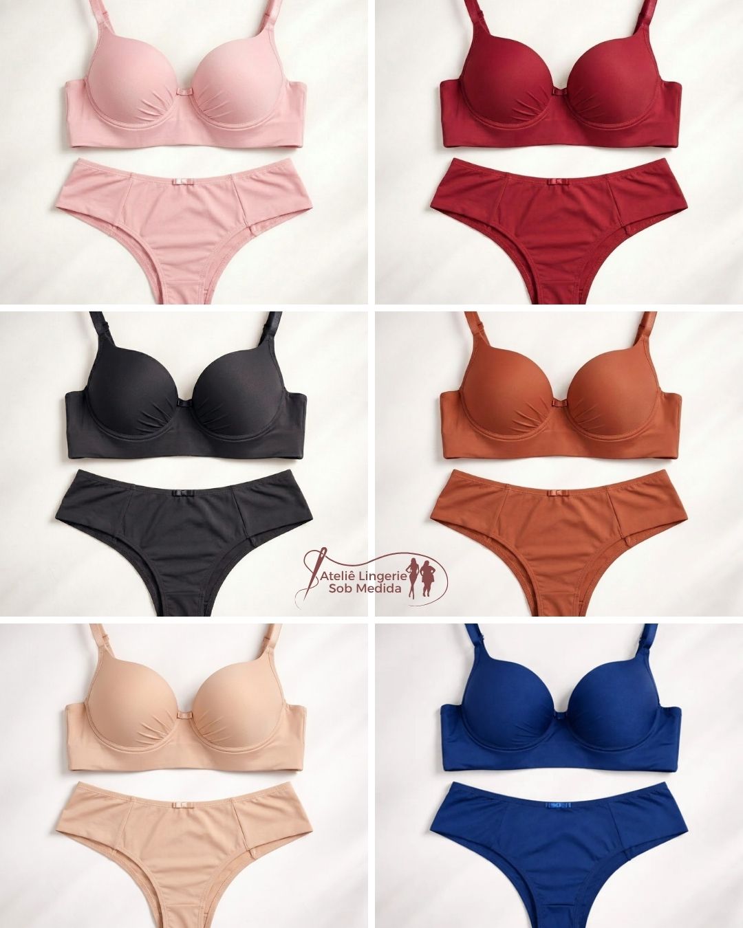 conjunto de lingerie reforçada e bonita